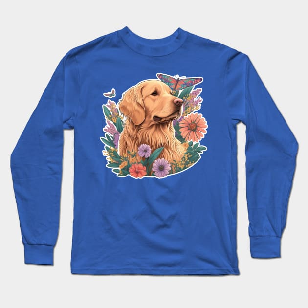 Golden Retriever Long Sleeve T-Shirt by Zoo state of mind